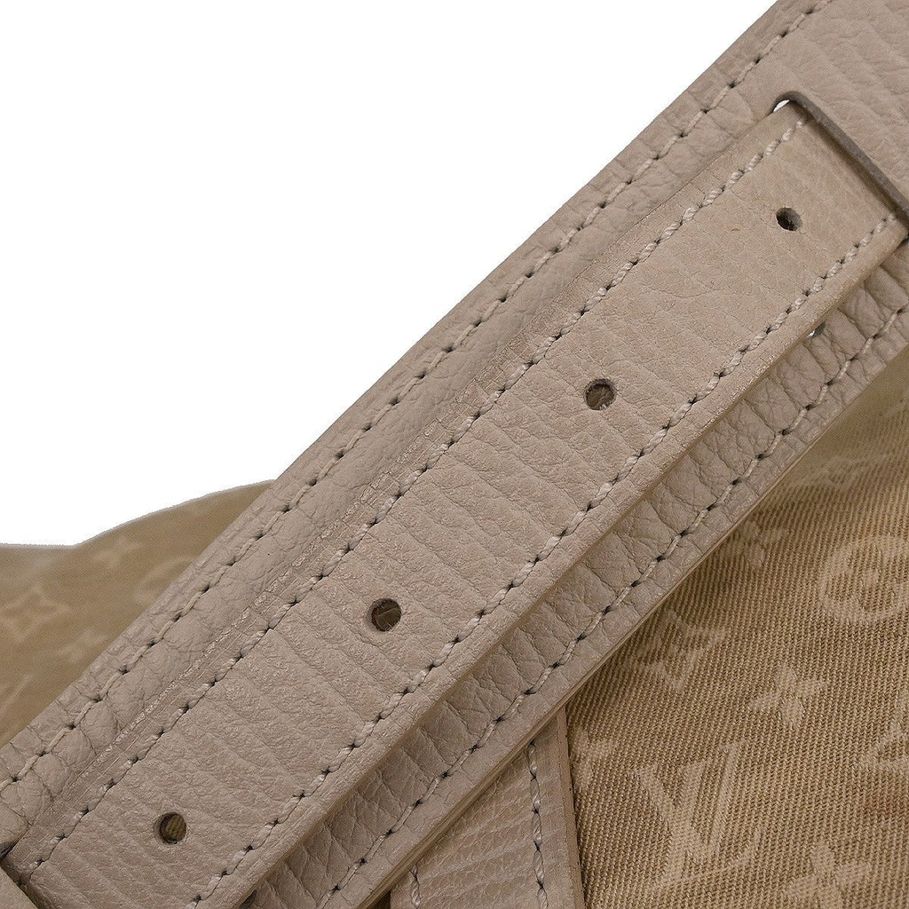 Louis Vuitton Saumur Handbag Mini Lin White Canvas Shoulder Bag