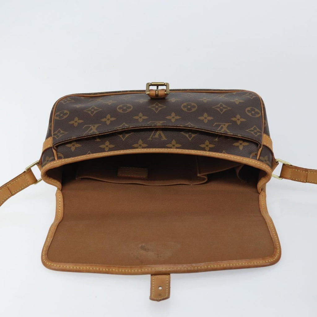 Louis Vuitton Sologne Handbag Monogram Canvas Brown Canvas Shoulder Bag