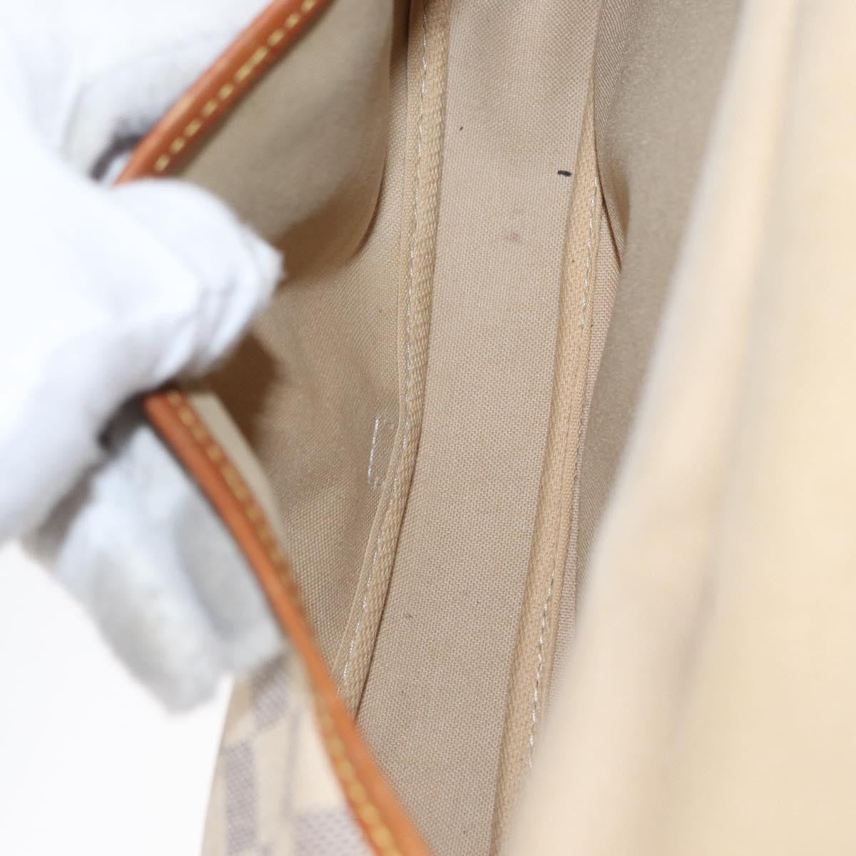Louis Vuitton Saumur Handbag Damier Beige Canvas Shoulder Bag