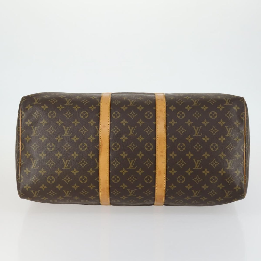 Louis Vuitton Keepall Bag Monogram Canvas Brown Canvas Travel Bag