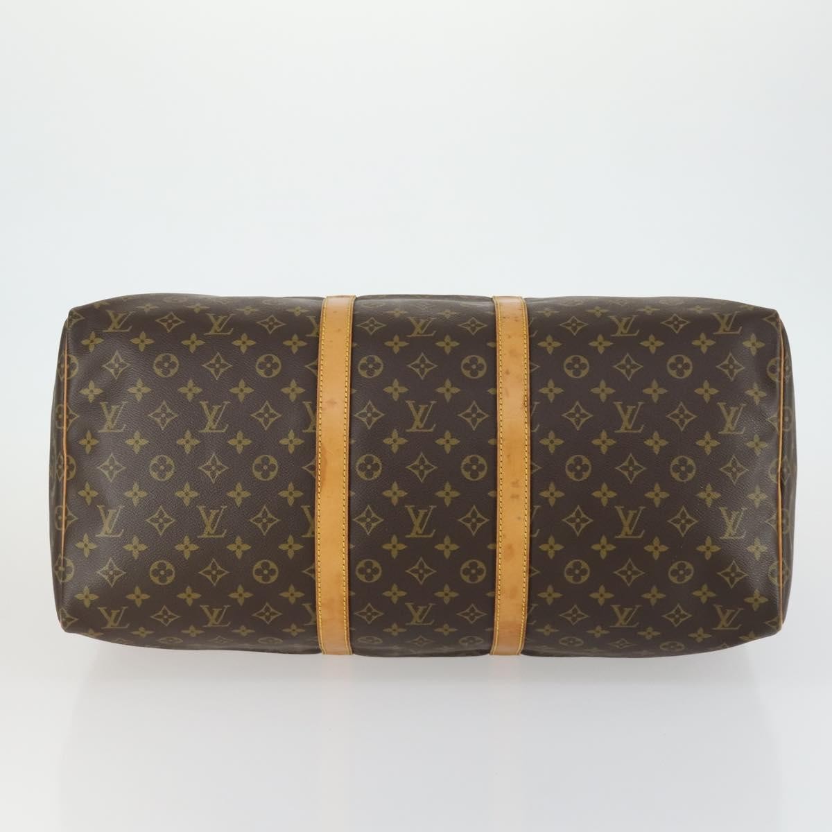 Louis Vuitton Keepall Bag Monogram Canvas Brown Canvas Travel Bag