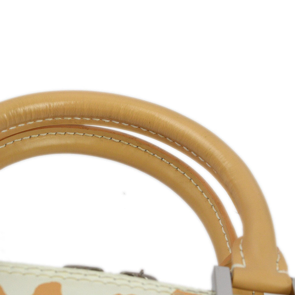 Louis Vuitton Alma Handbag Limited Edition Graffiti Leather Beige Leather Handbag