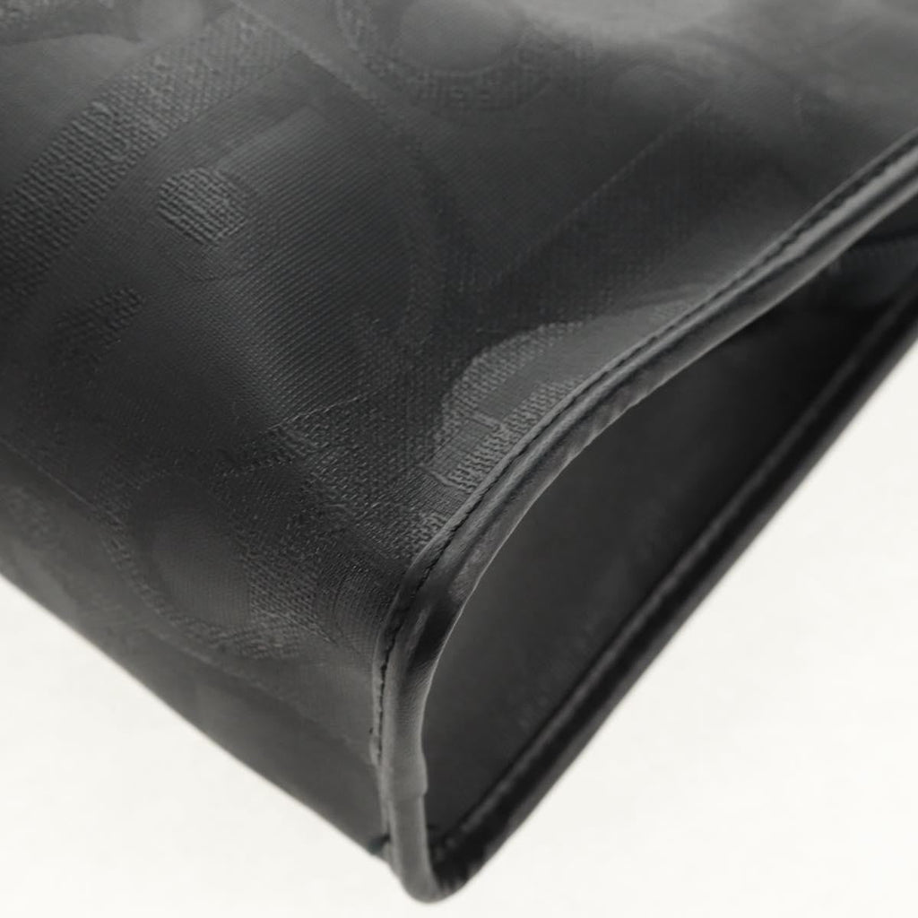 Christian Dior Vintage Trotter Pouch Diorissimo Canvas Black Pvc Clutche & Pouche Bag (Pre-Owned)
