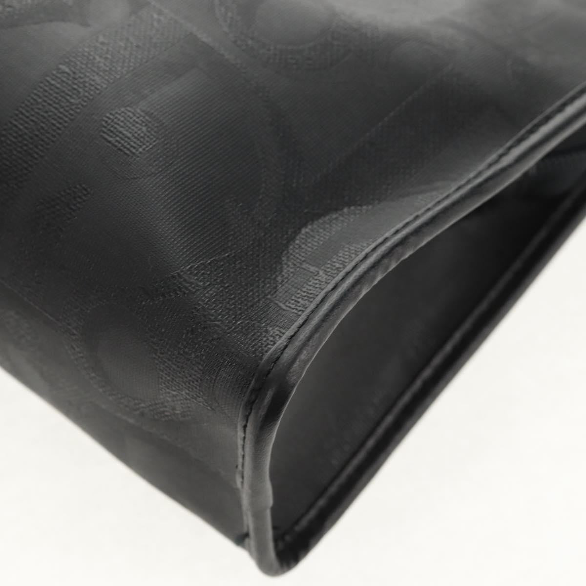 Christian Dior Vintage Trotter Pouch Diorissimo Canvas Black Pvc Clutche & Pouche Bag (Pre-Owned)