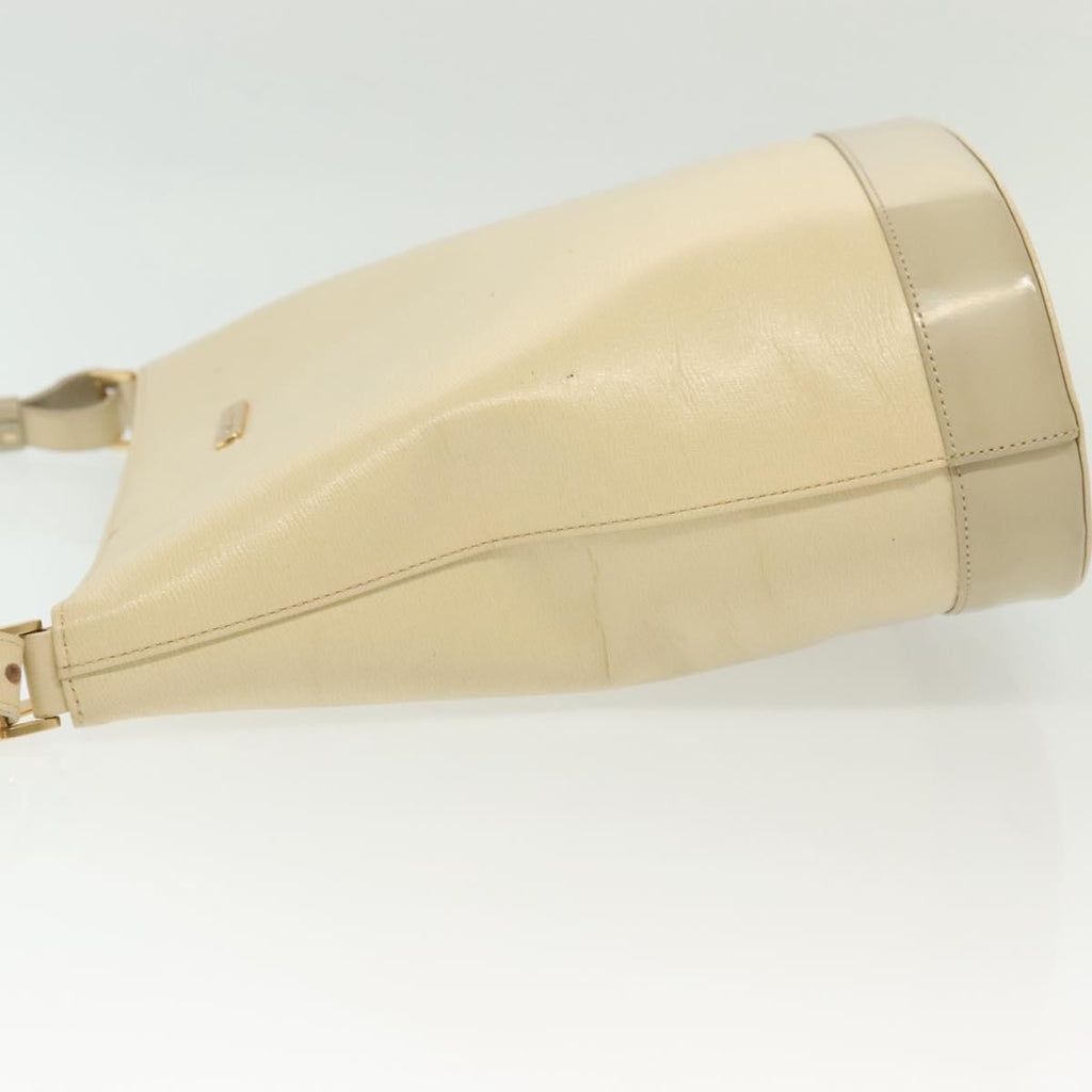 Burberry Shoulder Bag Leather Beige Leather Shoulder Bag
