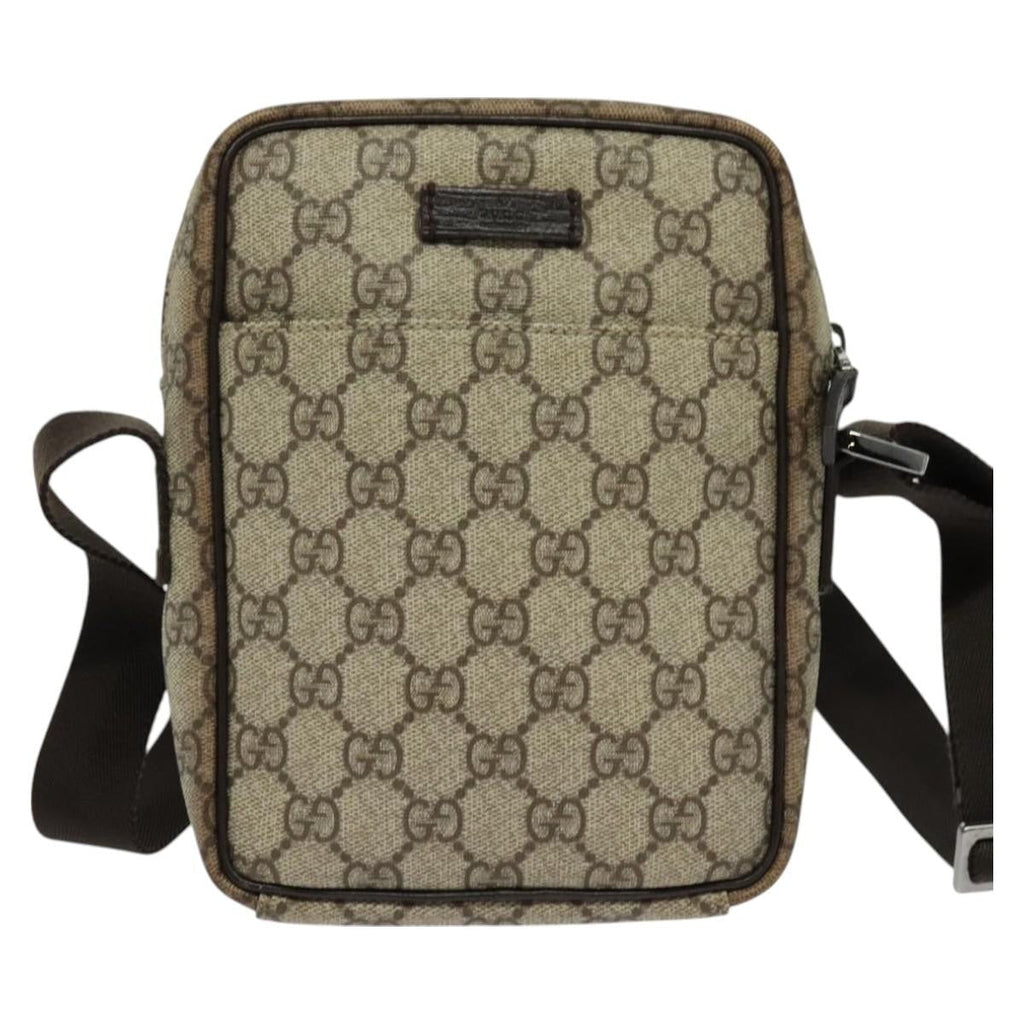 Gucci Gg Supreme Shoulder Bag Canvas Beige Canvas Shoulder Bag Bag (Pre-Owned)