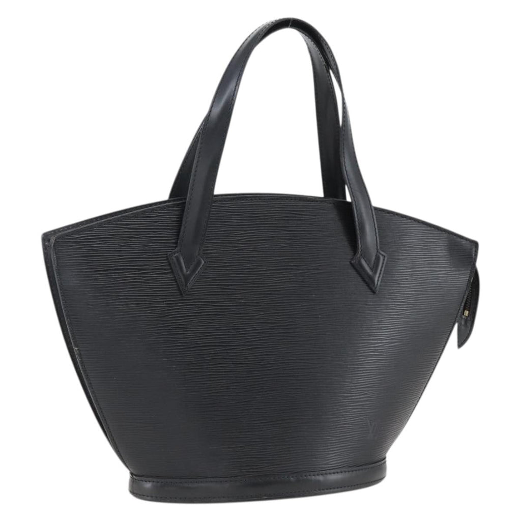 Louis Vuitton Saint Jacques Handbag Epi Leather Black Leather Handbag
