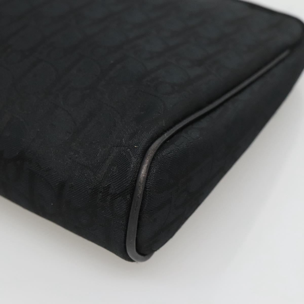 Christian Dior Trotter Pouch Diorissimo Canvas Black Canvas Clutche & Pouche Bag (Pre-Owned)