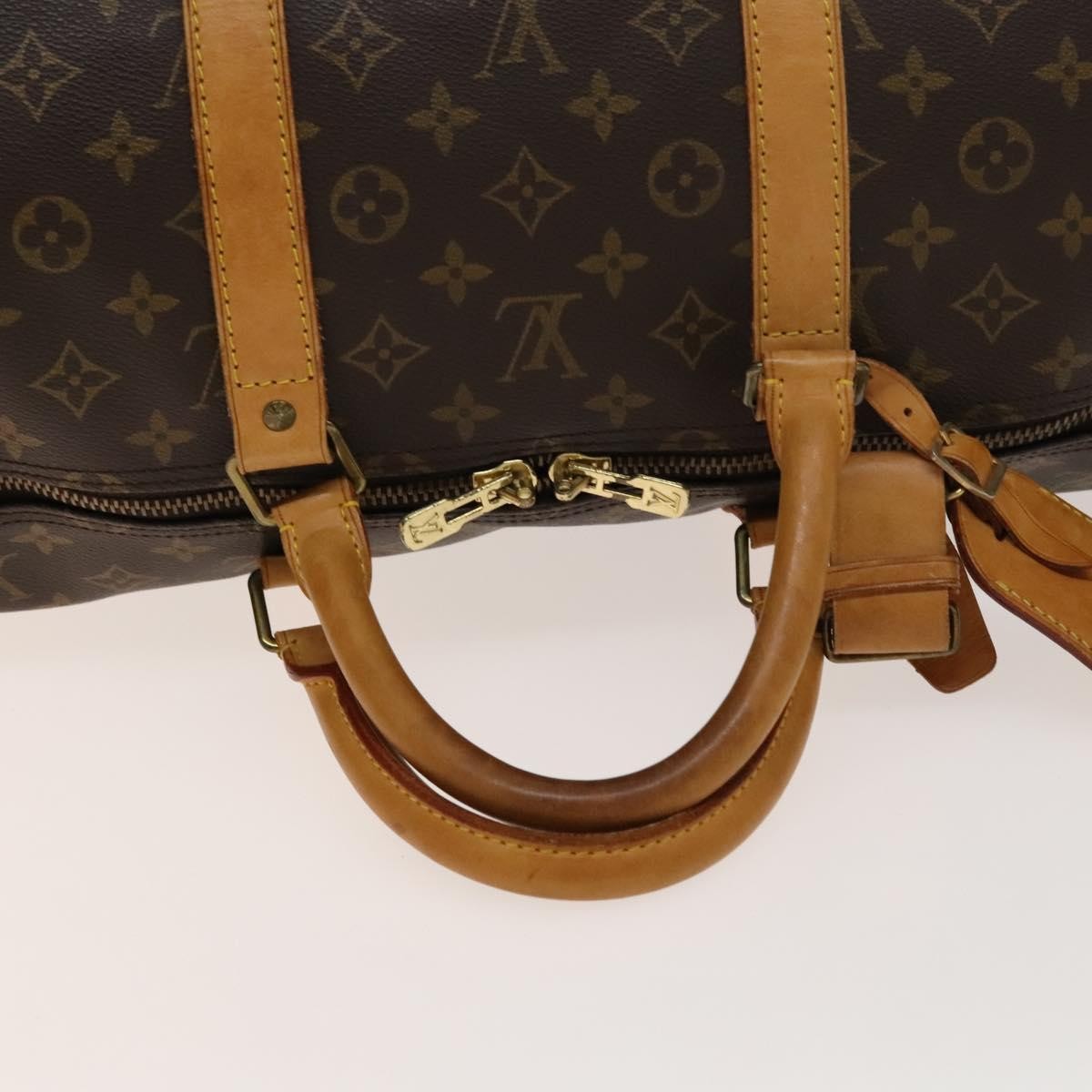 Louis Vuitton Keepall Bag Monogram Canvas Brown Canvas Travel Bag