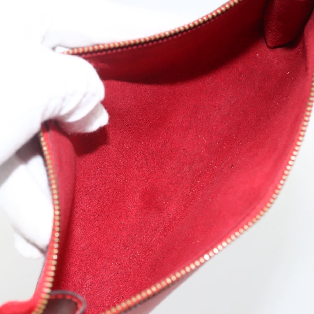 Louis Vuitton Pochette Accessoires Epi Leather Red Leather Clutche & Pouche Bag