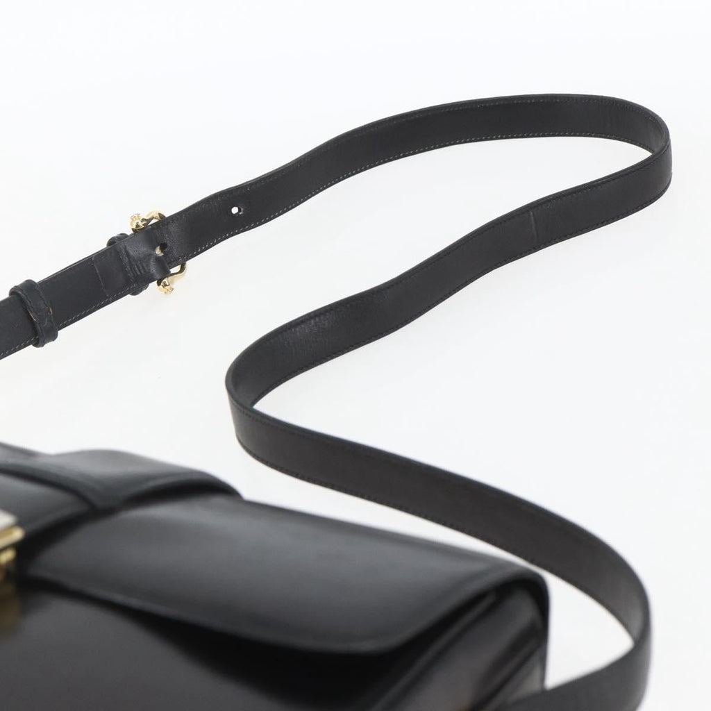 Celine Horse Carriage Shoulder Bag Leather Black Leather Shoulder Bag Bag
