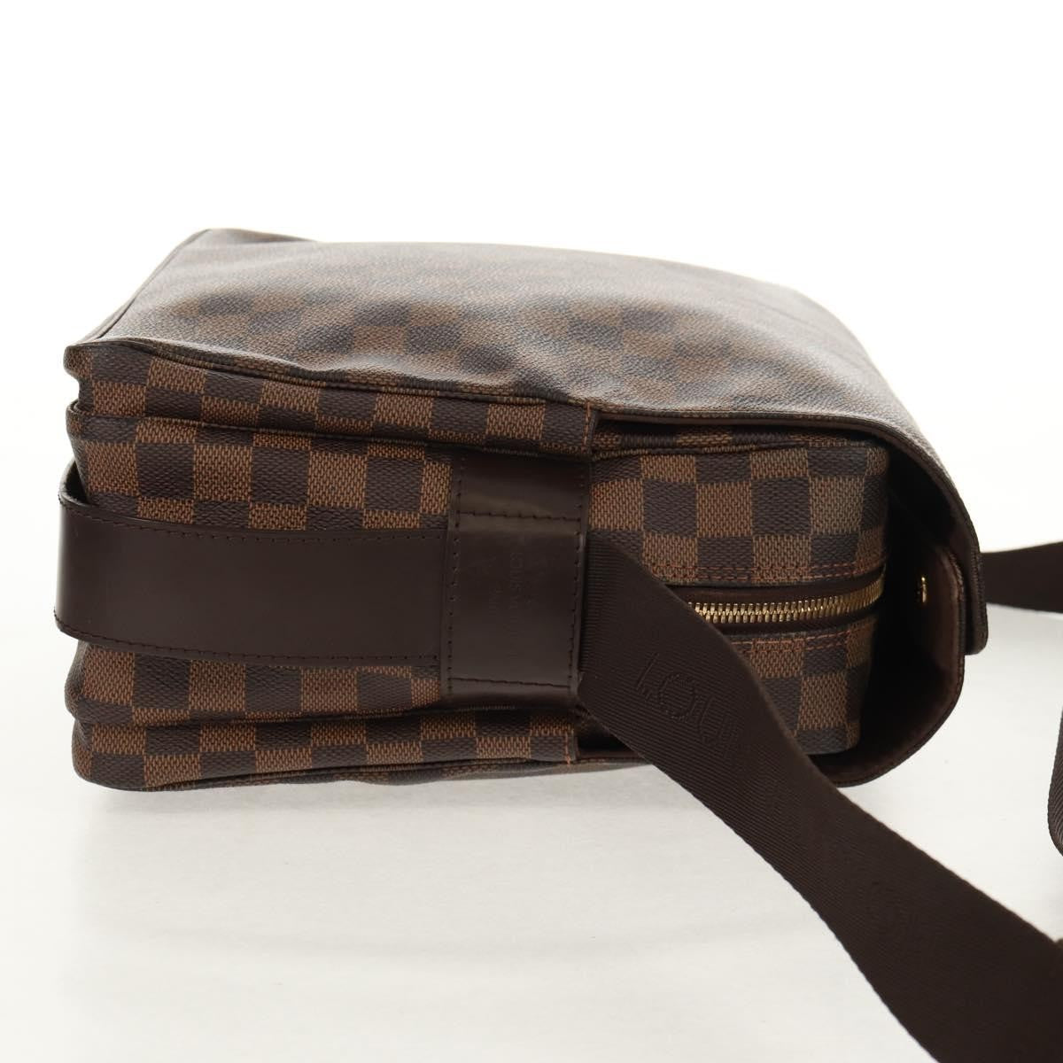 Louis Vuitton Naviglio Handbag Damier Brown Canvas Shoulder Bag