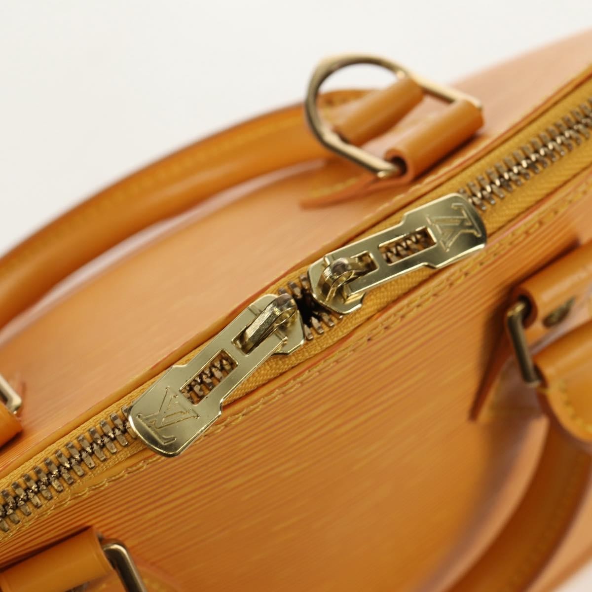 Louis Vuitton Alma Handbag Epi Leather Yellow Leather Handbag