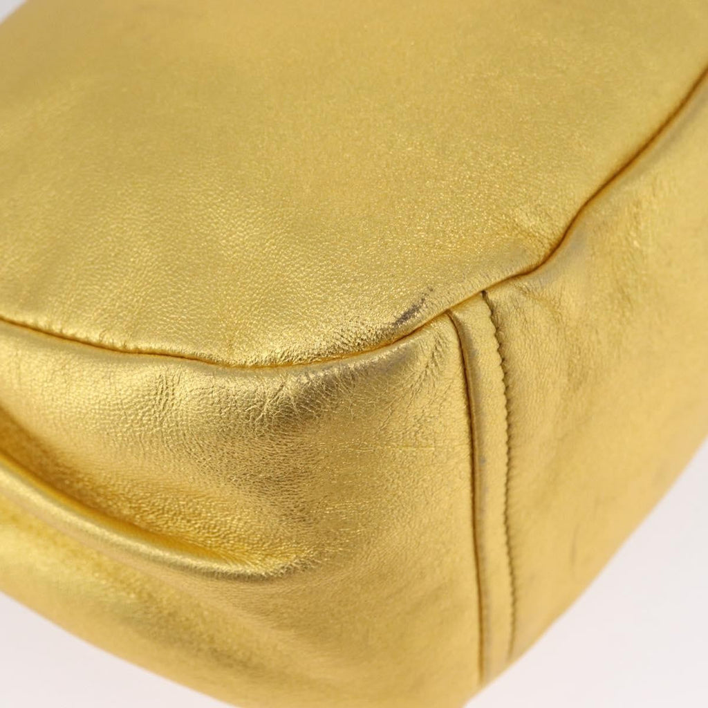 Prada Vintage Shoulder Bag Leather Gold Leather Shoulder Bag Bag