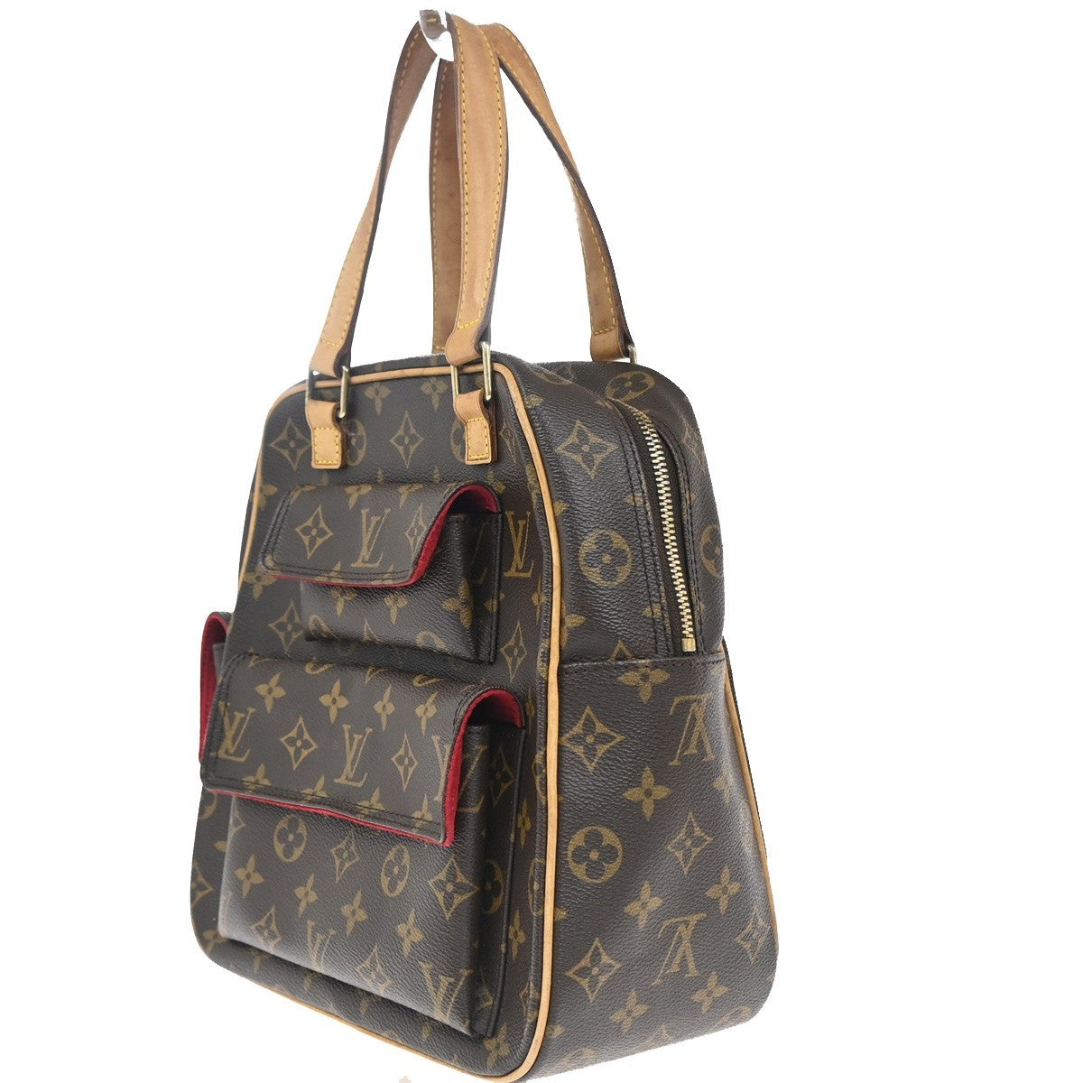 Louis Vuitton Excentri-Cite Handbag Monogram Canvas Brown Canvas Handbag