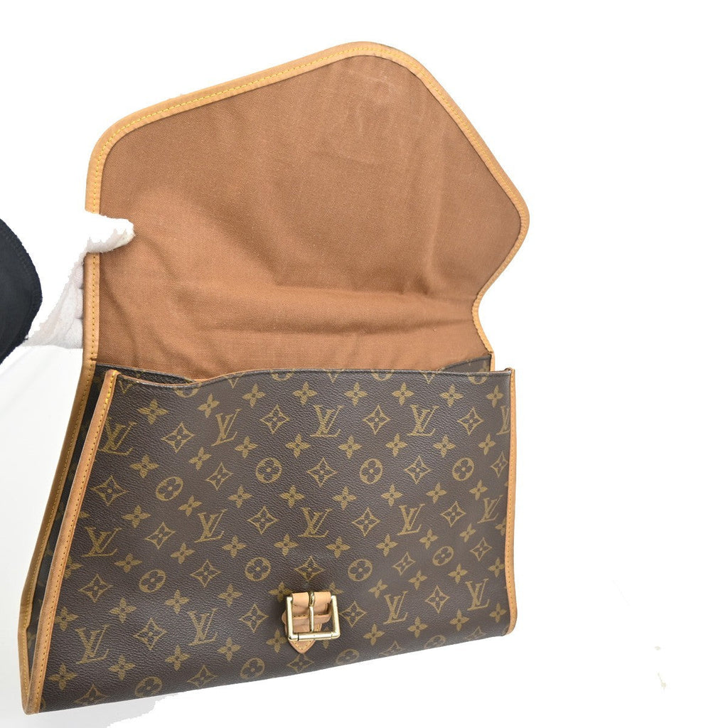 Louis Vuitton Beverly Briefcase Monogram Canvas Brown Canvas Briefcase Bag