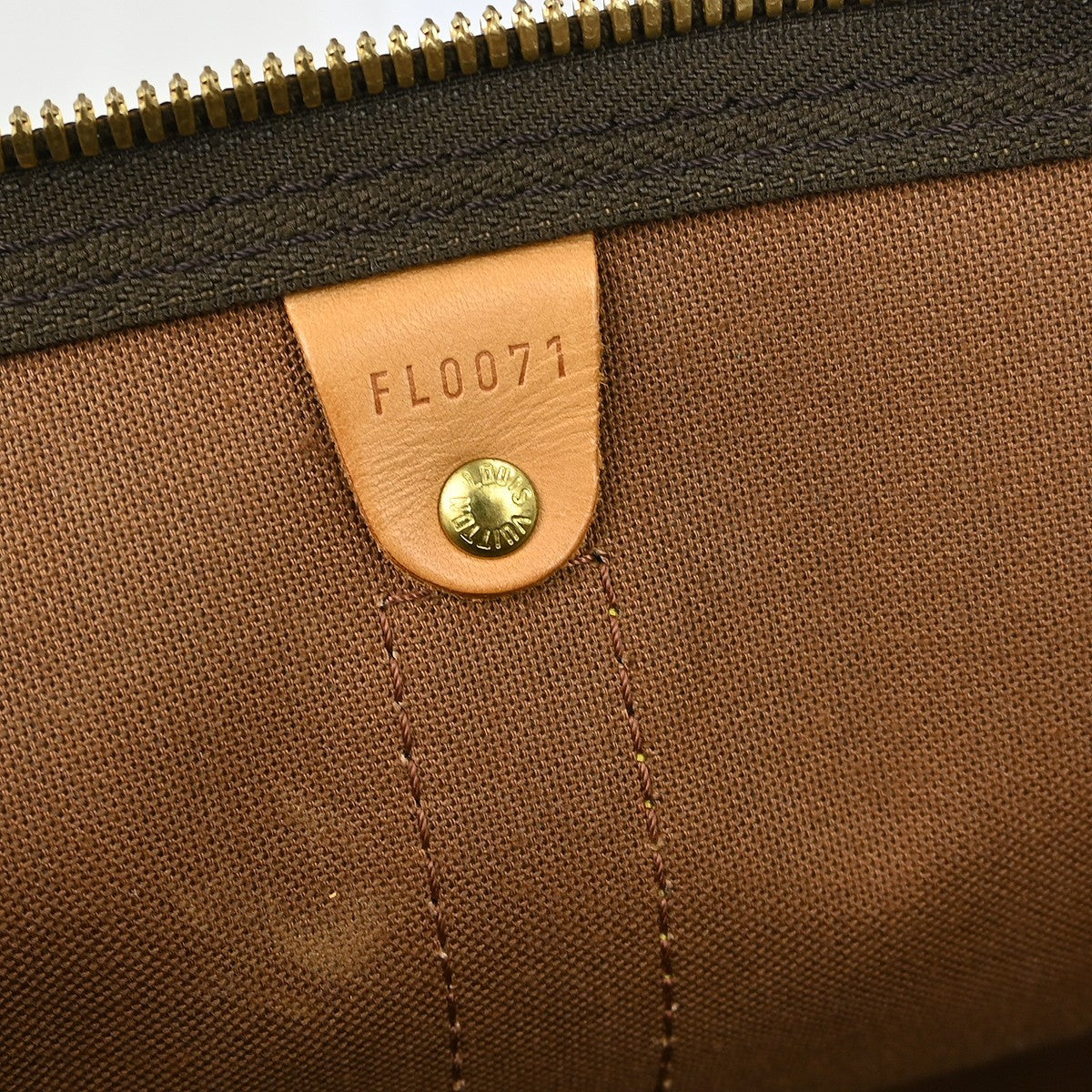 Louis Vuitton Keepall Bag Monogram Canvas Brown Canvas Travel Bag