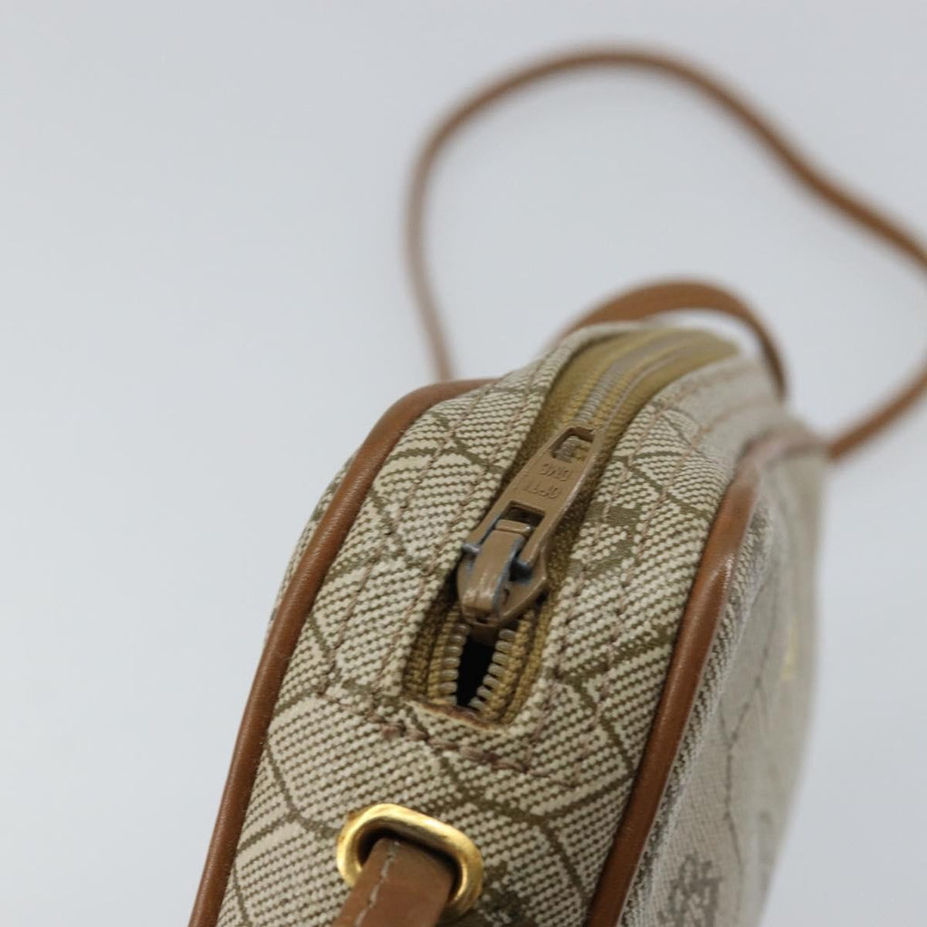 Christian Dior Vintage Honeycomb Shoulder Bag Canvas Beige Canvas Shoulder Bag Bag (Pre-Owned)