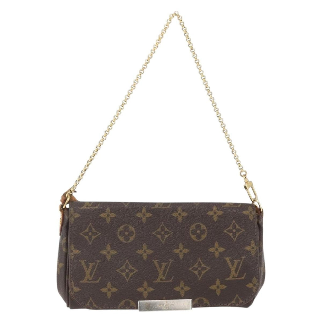 Louis Vuitton Favorite Handbag Monogram Canvas Brown Canvas Shoulder Bag