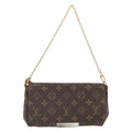 Louis Vuitton Favorite Handbag Monogram Canvas Brown Canvas Shoulder Bag
