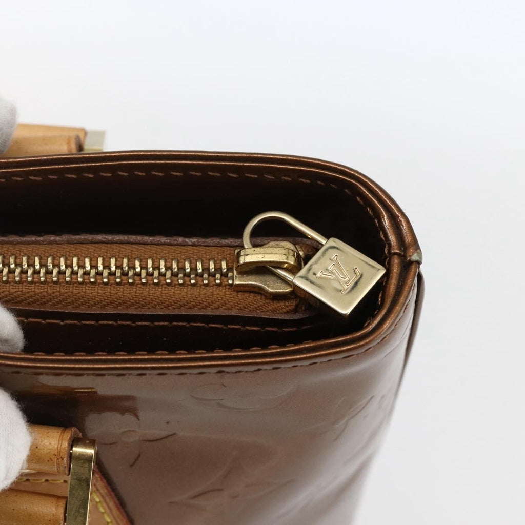 Louis Vuitton Houston Handbag Monogram Vernis Brown Patent_Leather Tote Bag