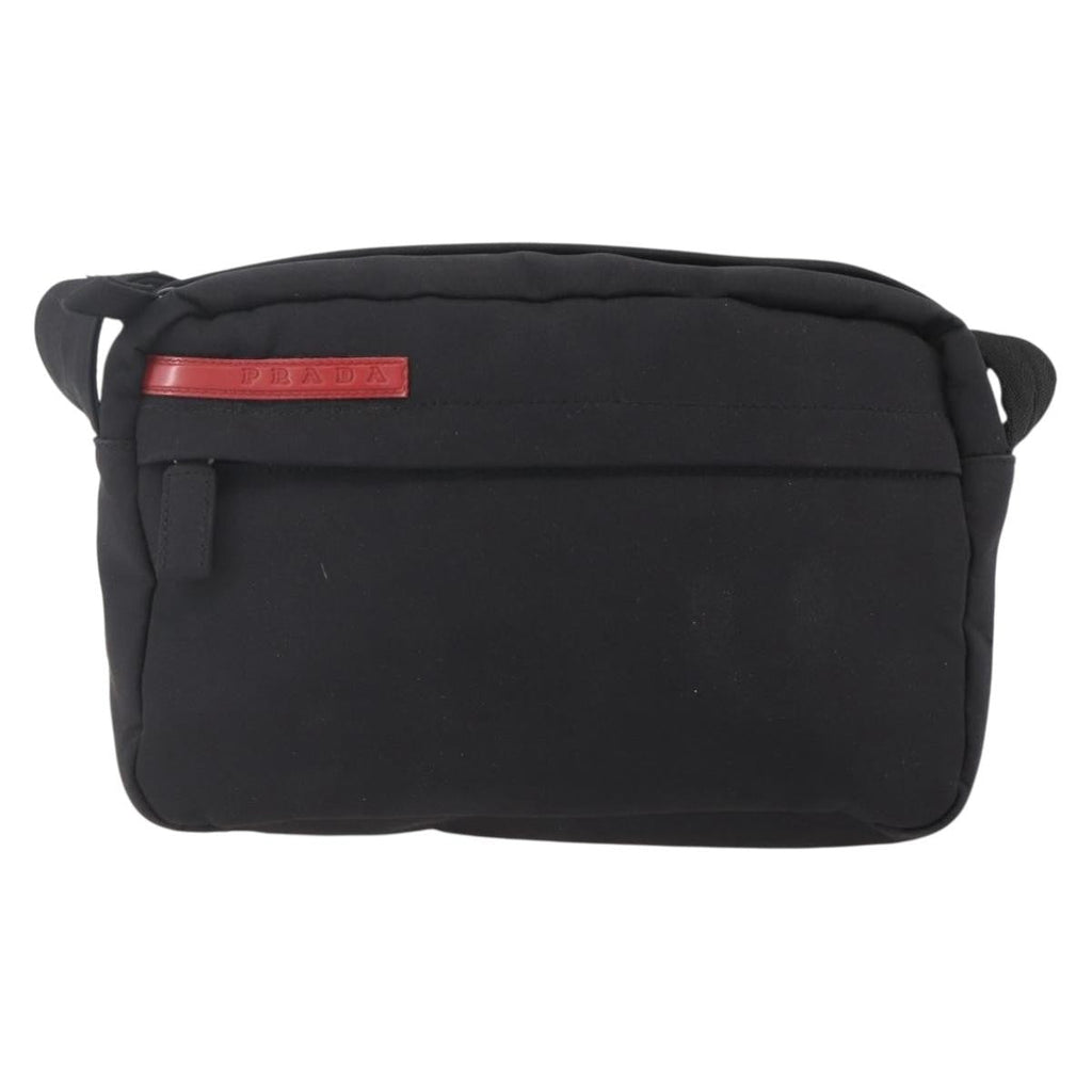 Prada Sport Zip Shoulder Bag Nylon Black Nylon Shoulder Bag Bag