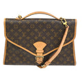 Louis Vuitton Beverly Briefcase Monogram Canvas Brown Canvas Briefcase Bag