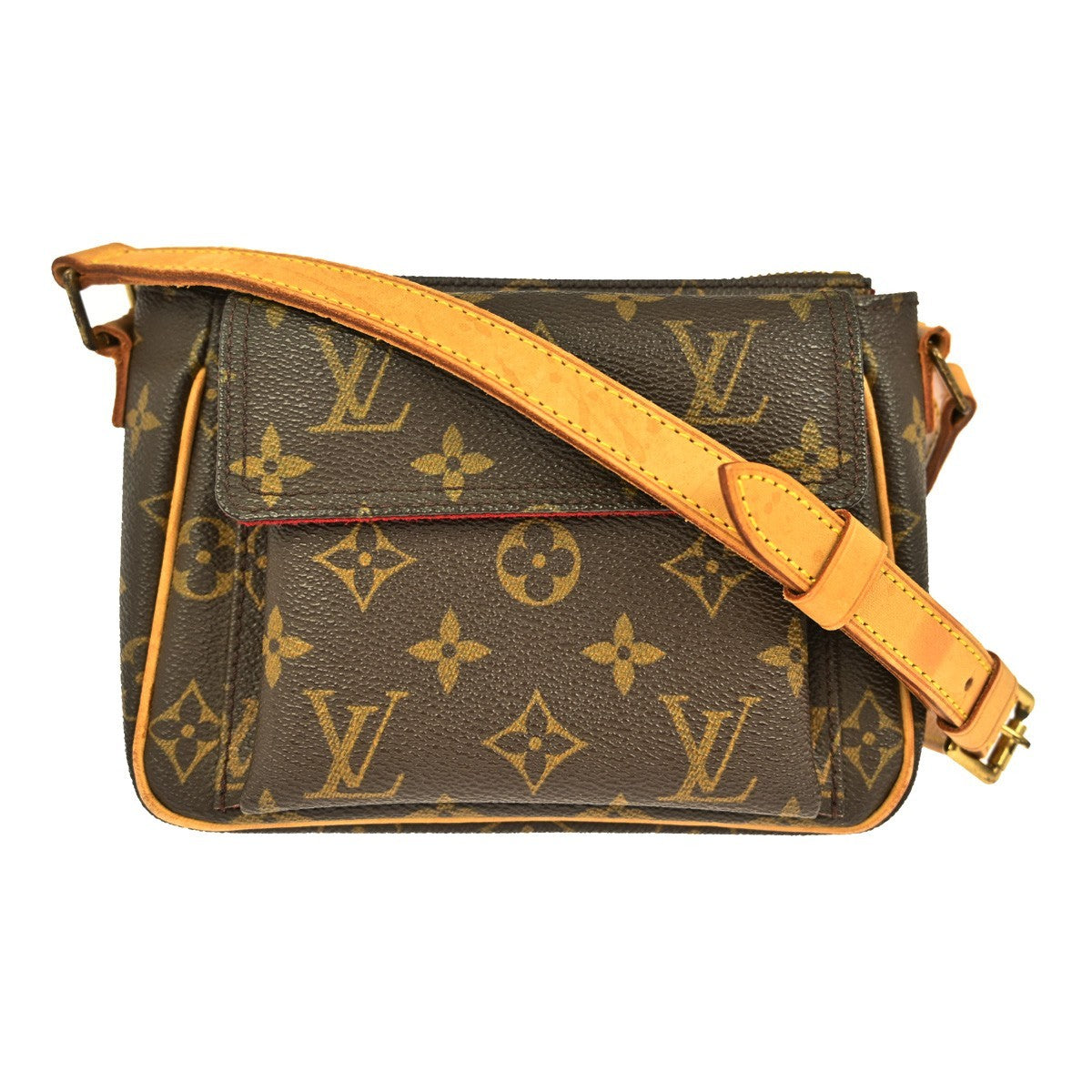Louis Vuitton Viva Cite Handbag Monogram Canvas Brown Canvas Shoulder Bag