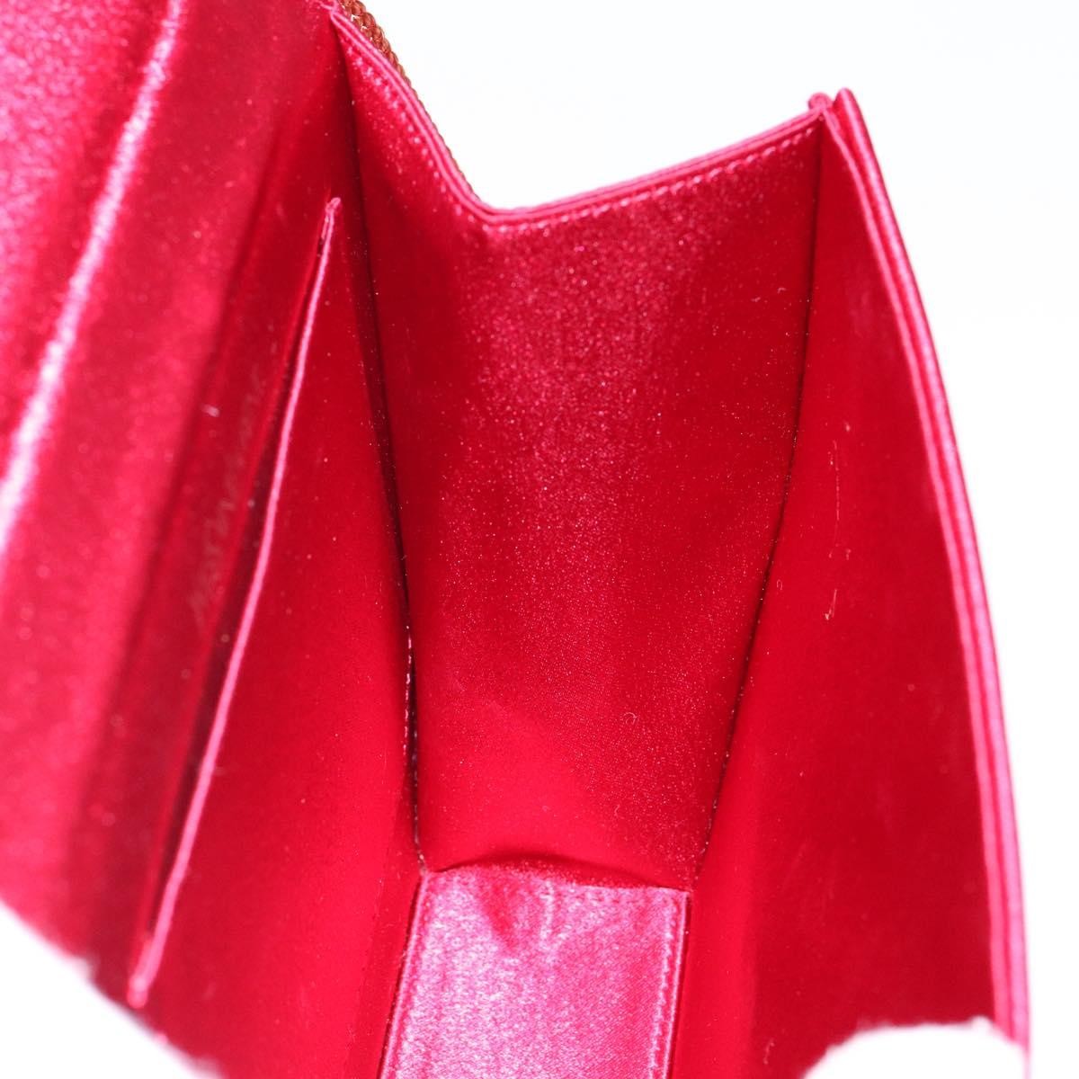 Saint Laurent Vintage Flap Crossbody Bag Silk Red Satin Clutche & Pouche Bag (Pre-Owned)