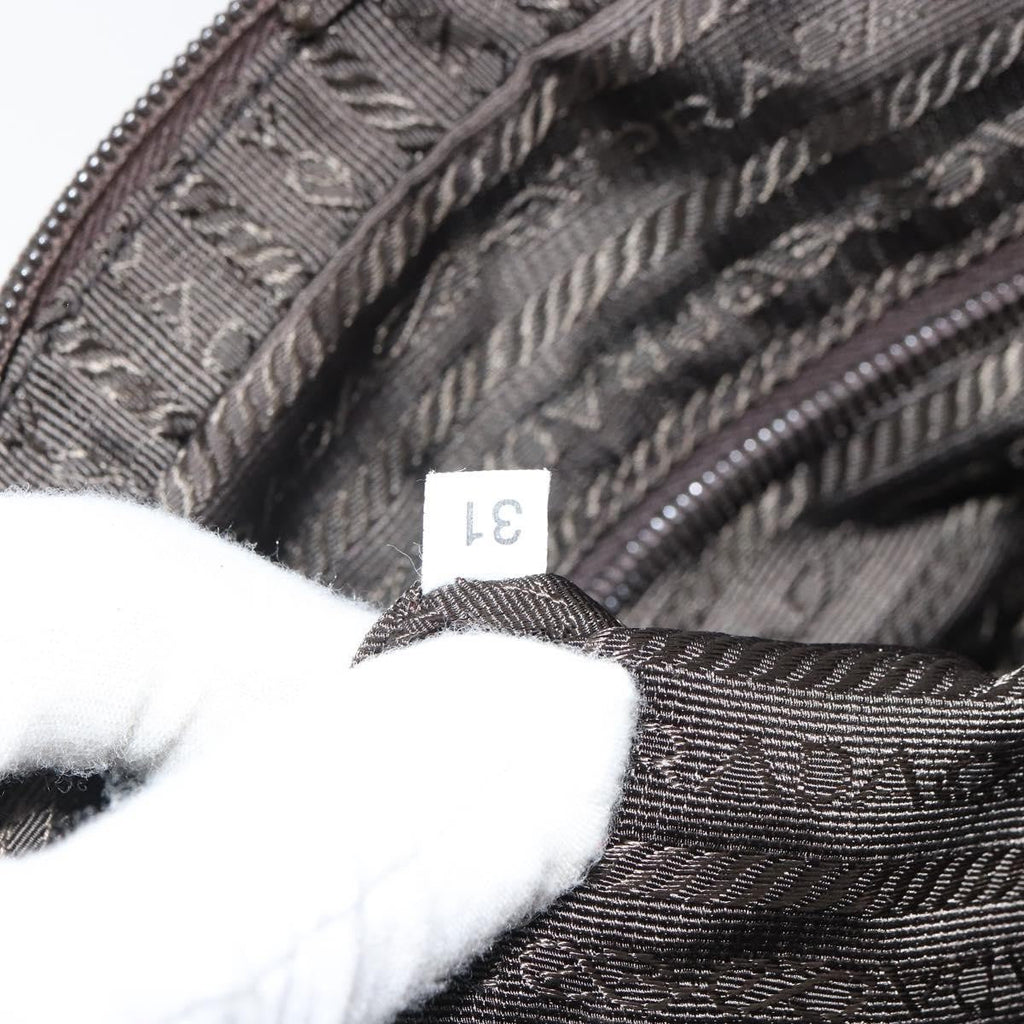 Prada Zip Around Tote Tessuto Khaki Nylon Handbag