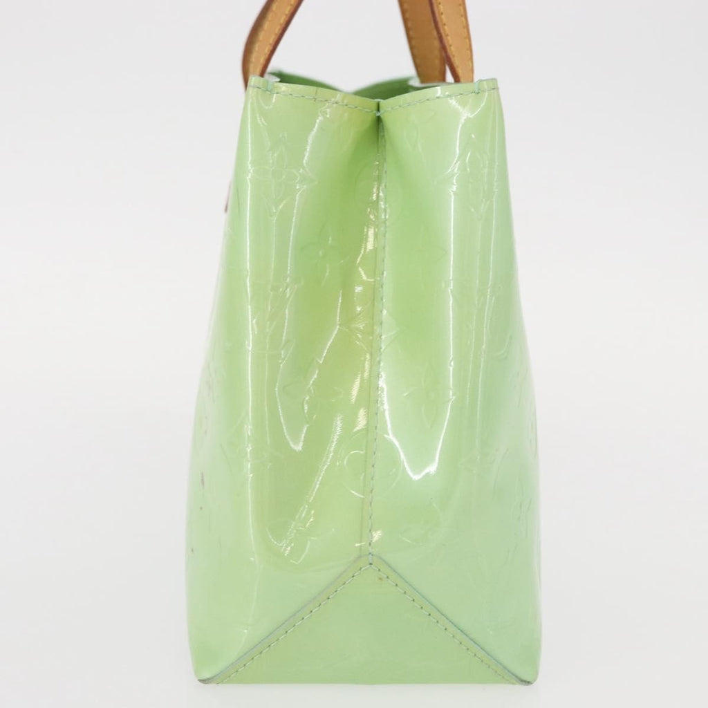 Louis Vuitton Reade Handbag Monogram Vernis Green Patent_Leather Tote Bag