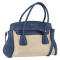 Prada Cuir Frame Convertible Tote Canvas And Saffiano Leather Beige Canvas Tote Bag Bag