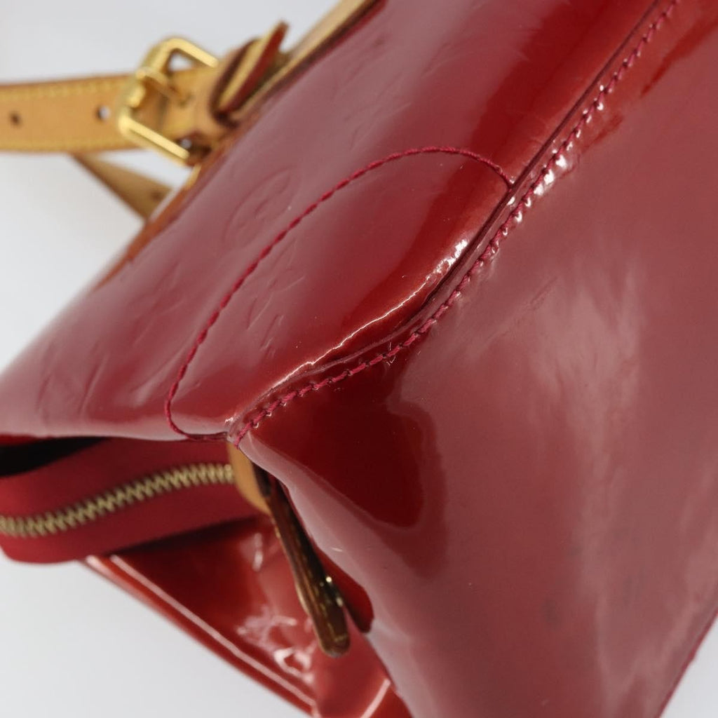 Louis Vuitton Rosewood Avenue Handbag Monogram Vernis Red Patent_Leather Handbag