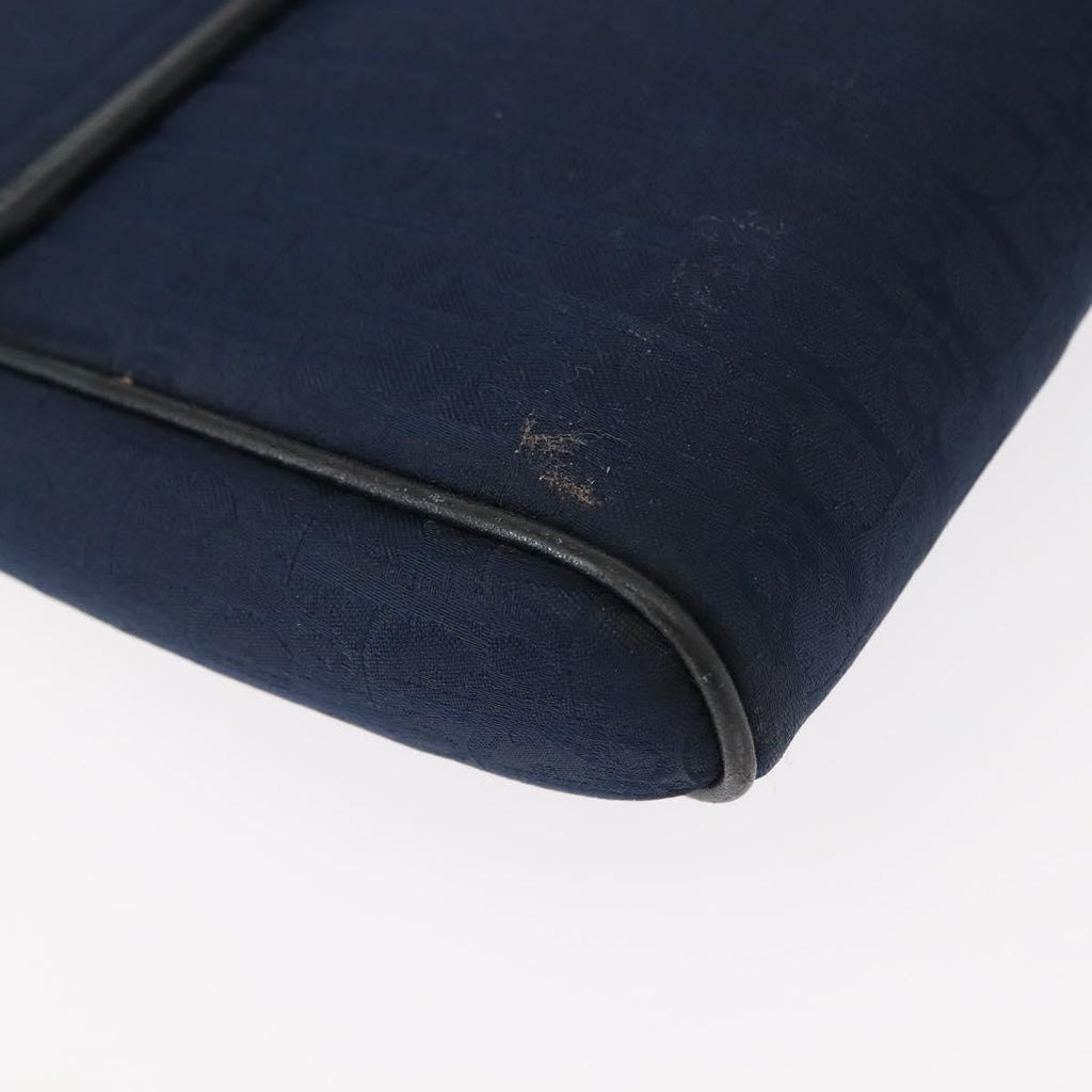 Christian Dior Vintage Trotter Shoulder Bag Canvas Navy Canvas Shoulder Bag Bag (Pre-Owned)