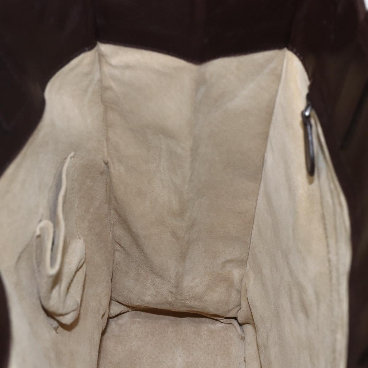 Bottega Veneta Intrecciato Handbag Leather Brown Leather Handbag