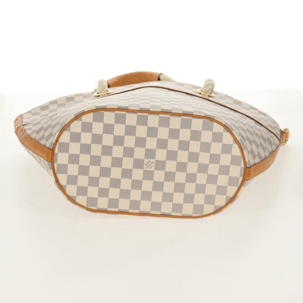 Louis Vuitton Pampelonne Handbag Damier White Canvas Tote Bag