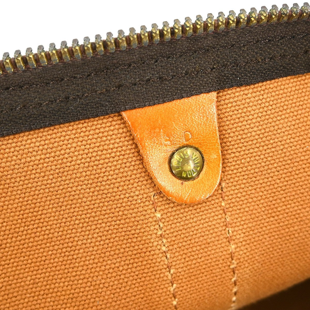 Louis Vuitton Keepall Bag Monogram Canvas Brown Canvas Travel Bag
