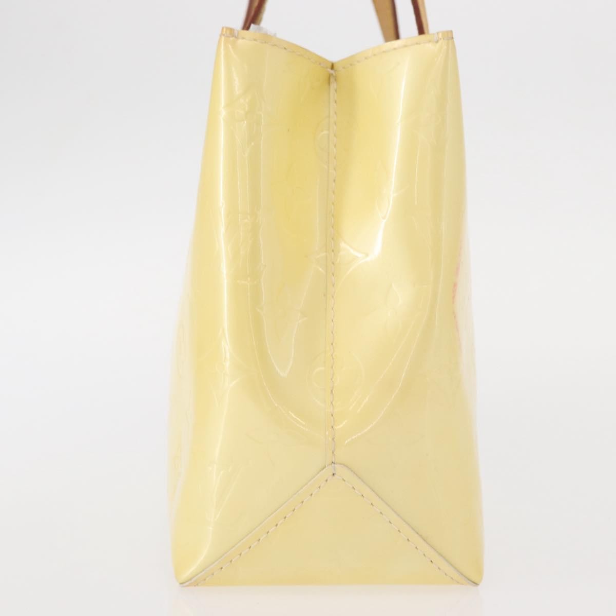 Louis Vuitton Reade Handbag Monogram Vernis Beige Patent_Leather Tote Bag