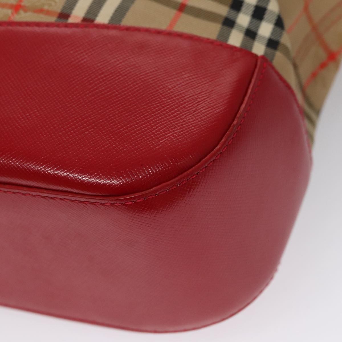 Burberry Nova Check Tote Canvas And Leather Beige Canvas Tote Bag