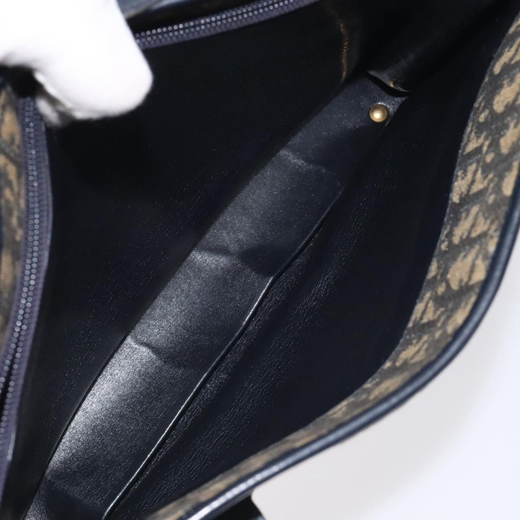 Christian Dior Trotter Shoulder Bag Canvas Navy Canvas Shoulder Bag Bag (Pre-Owned)