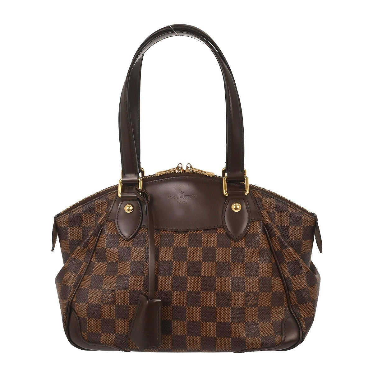 Louis Vuitton Verona Handbag Damier Brown Canvas Handbag