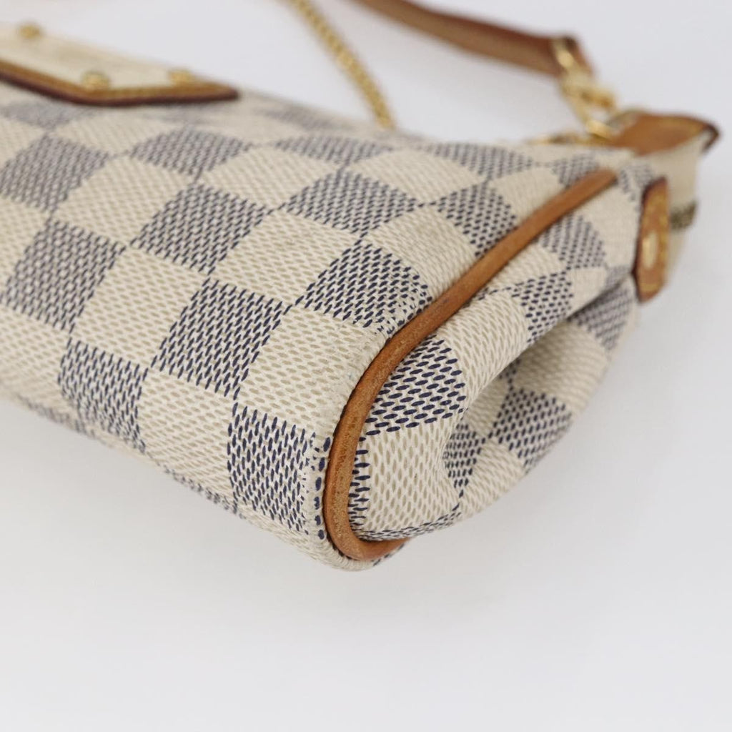 Louis Vuitton Eva Handbag Damier White Canvas Bag