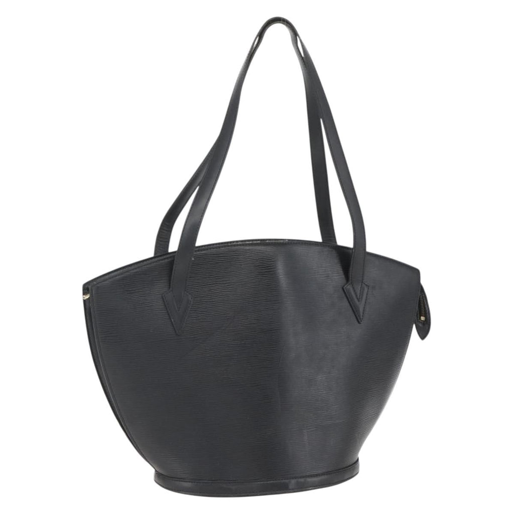 Louis Vuitton Saint Jacques Handbag Epi Leather Black Leather Handbag