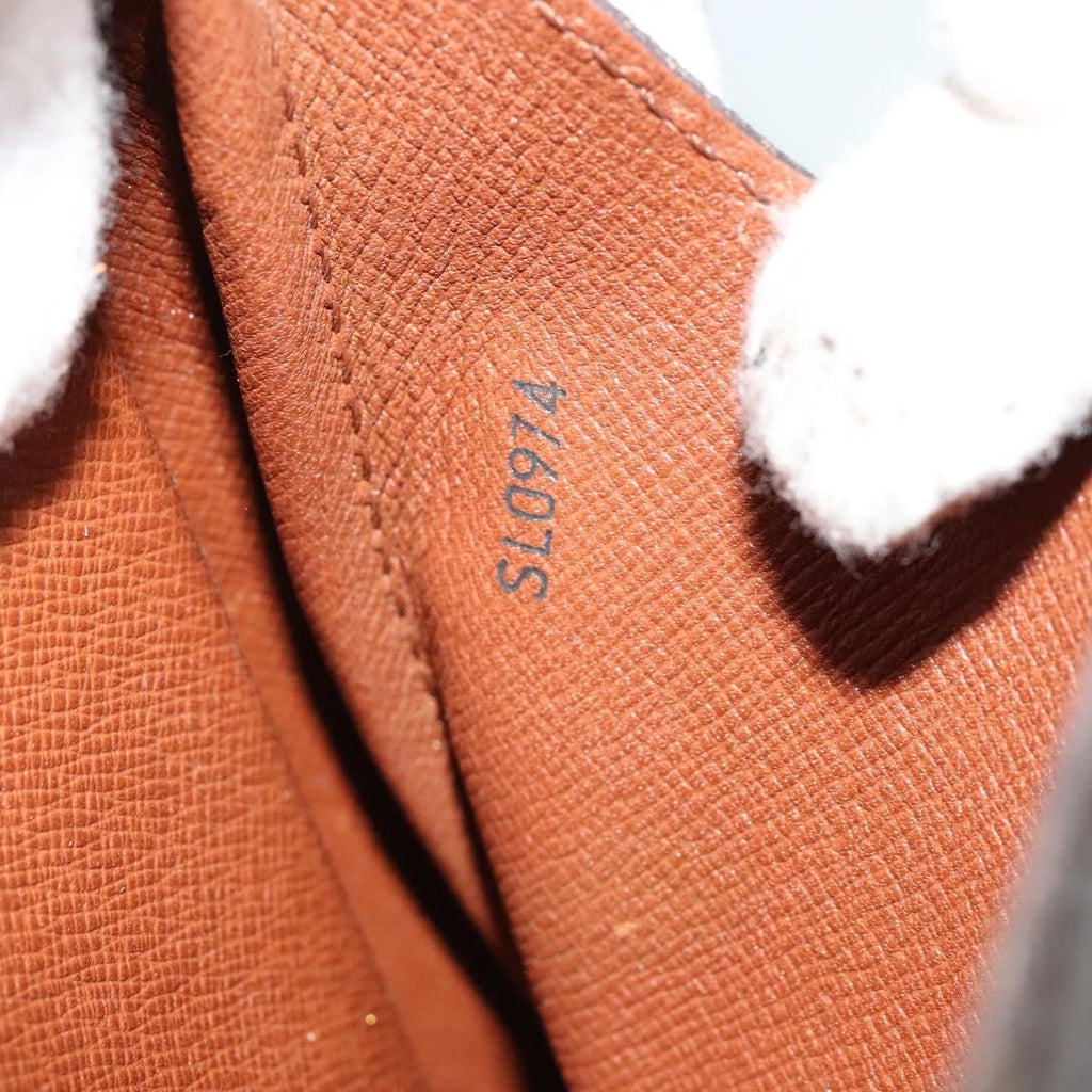 Louis Vuitton Cartouchiere Handbag Monogram Canvas Brown Canvas Shoulder Bag