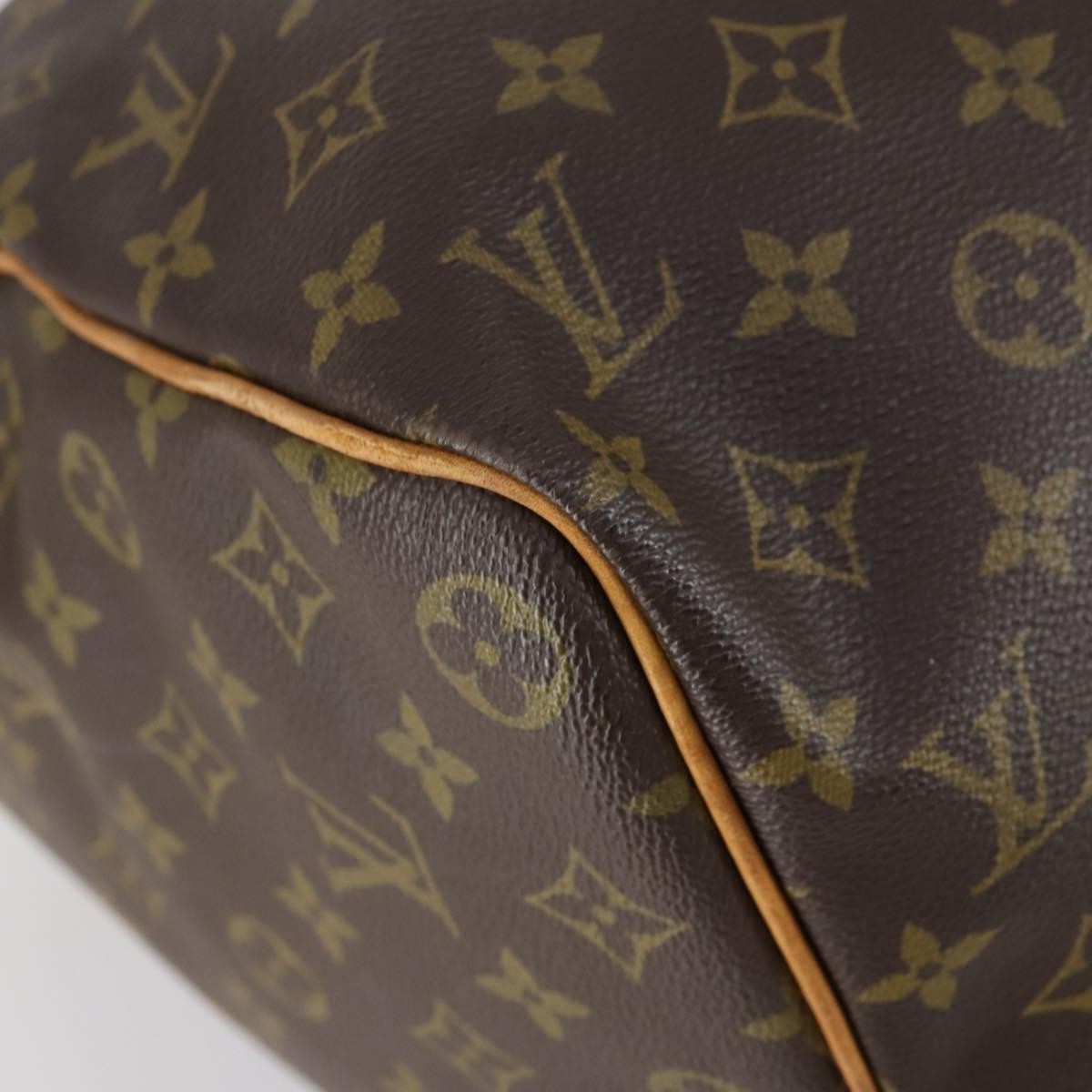 Louis Vuitton Keepall Bag Monogram Canvas Brown Canvas Travel Bag