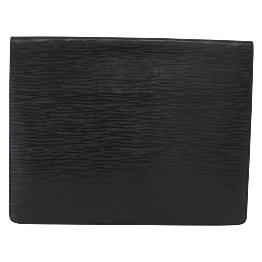 Louis Vuitton Porte-Documents Senateur Bag Epi Leather Black Leather Briefcase Bag