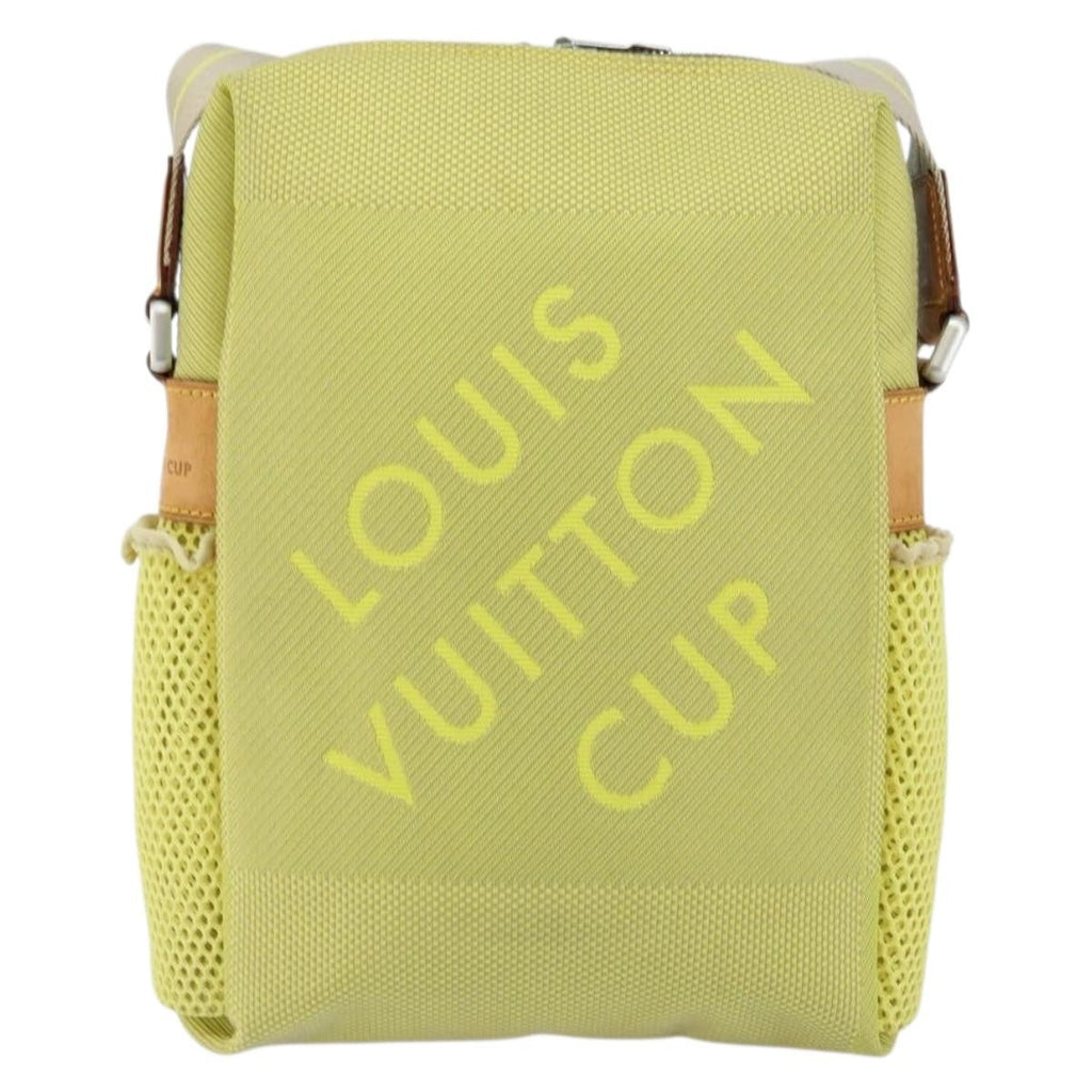 Louis Vuitton Cup Weathery Bag Damier Geant Canvas Yellow Canvas Shoulder Bag