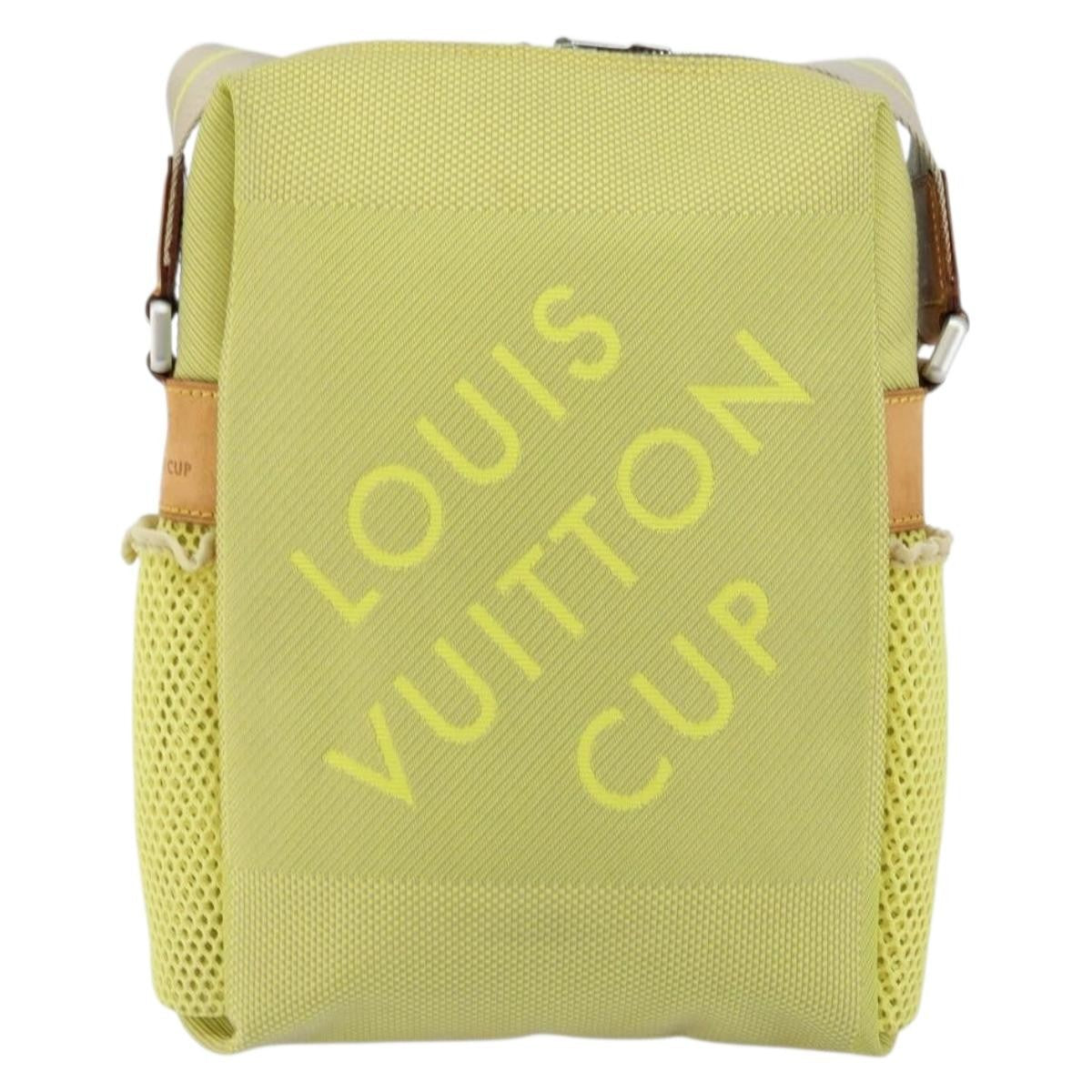 Louis Vuitton Cup Weathery Bag Damier Geant Canvas Yellow Canvas Shoulder Bag