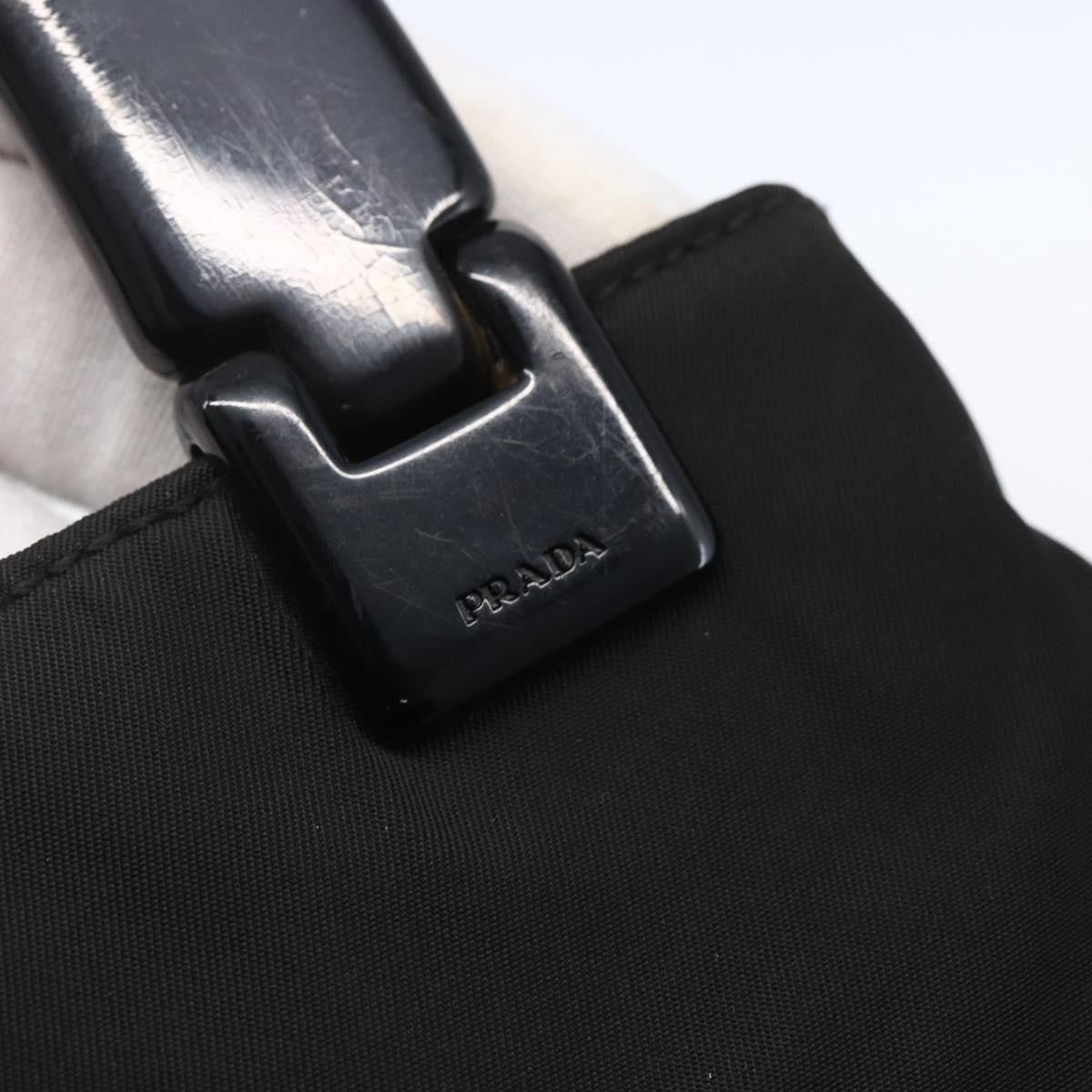 Prada Vintage Handbag Tessuto Black Nylon Handbag