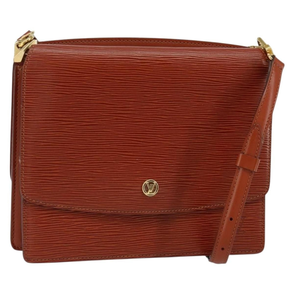 Louis Vuitton Grenelle Shoulder Bag Epi Leather Brown Leather Shoulder Bag
